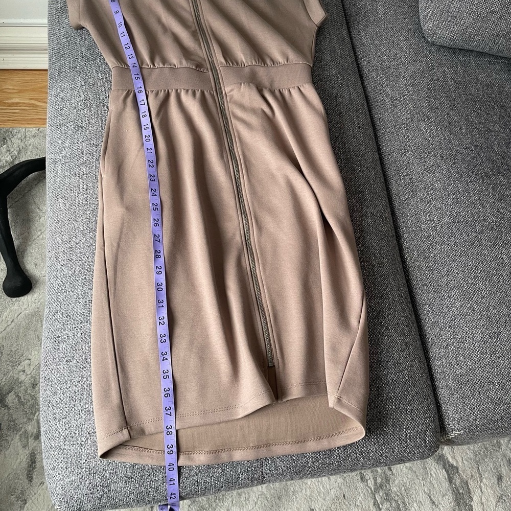 Kyodan Taupe Zip Up Dress - Picture 8 of 8